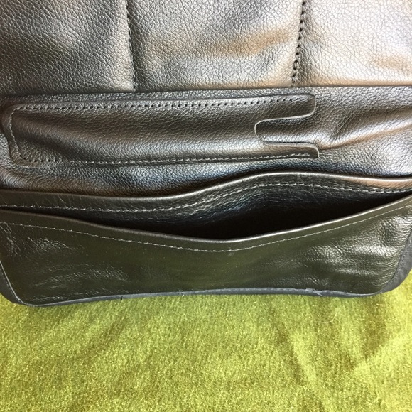 Julia Duseu Black Leather Clutch - Picture 7 of 8